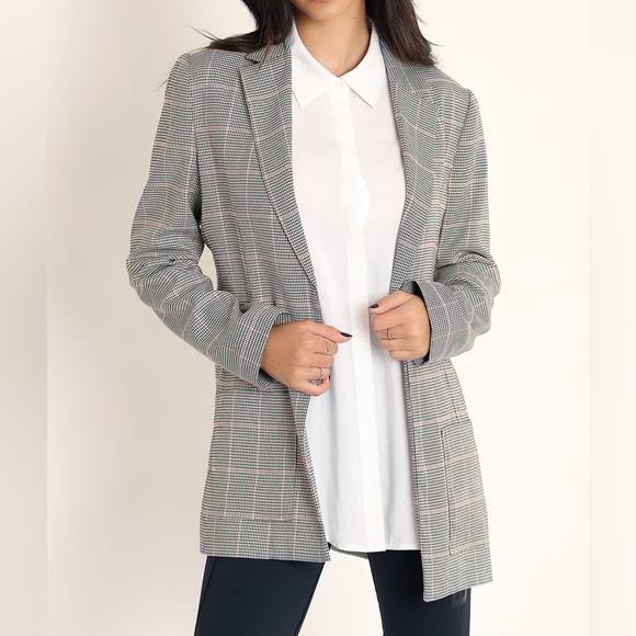 PLAID BLACK BLAZER - Picture 8 of 10